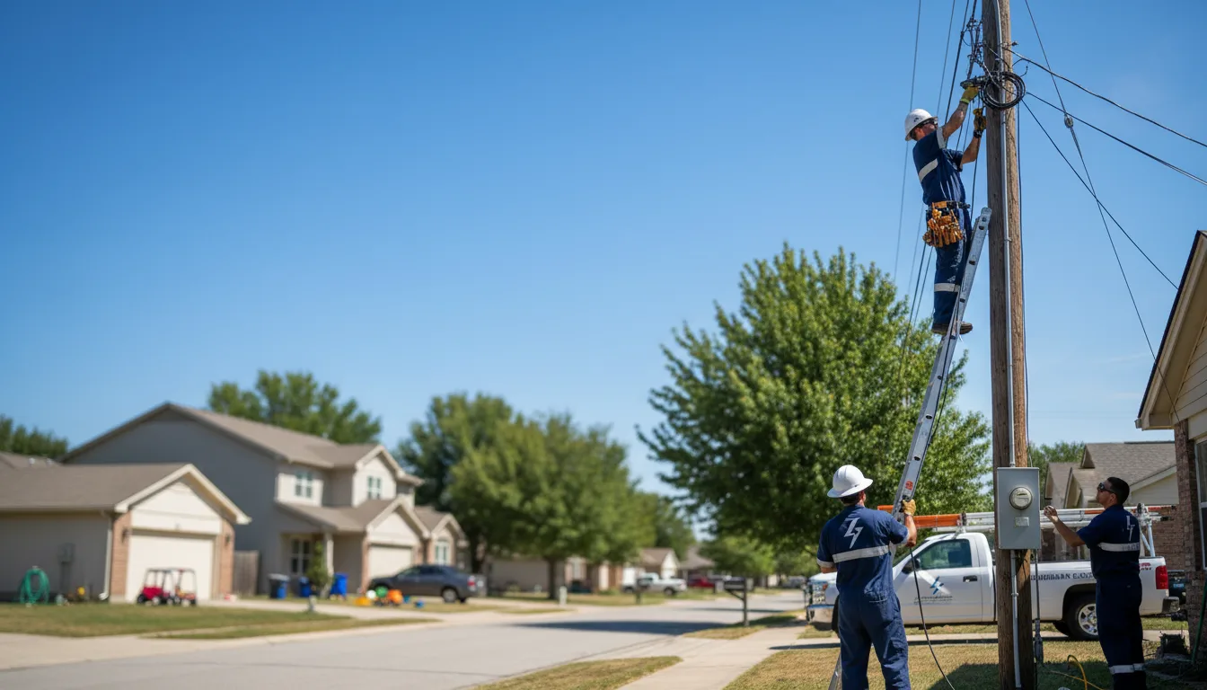 Residential electrician providing installation services in Rome, IN